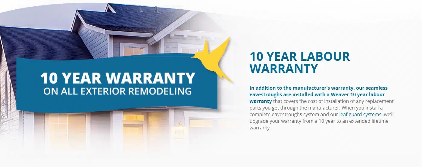 Weaver Eavestrough Warranty Weaver-Eavestrough-Warranty